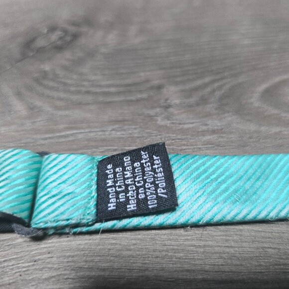 Bowtie #6 - Light Teal Silk - Picture 2 of 2